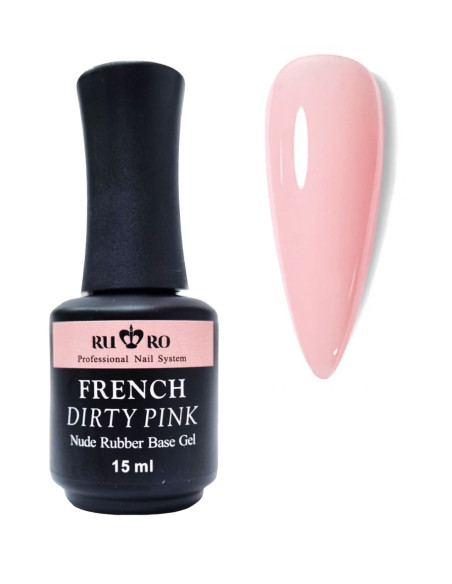 FRENCH RUBBER BASE - FRENCH DIRTY PINK 15ml.