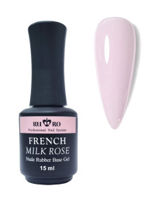 FRENCH RUBBER BASE - FRENCH MILK ROSE 15ml. 2