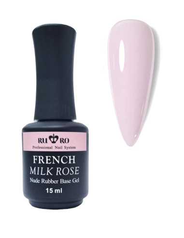 FRENCH RUBBER BASE - FRENCH MILK ROSE 15ml.