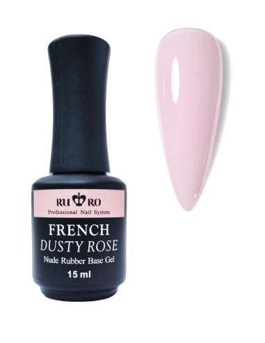 FRENCH RUBBER BASE - FRENCH DUSTY ROSE 15ml.