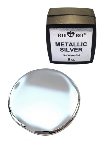 PINTURA GEL - METAL LIQUIDO  5ml. PLATA