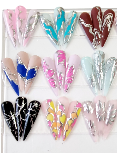 PINTURA GEL - METAL LIQUIDO  5ml. PLATA