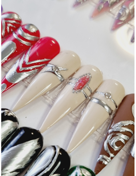 PINTURA GEL - METAL LIQUIDO  5ml. PLATA