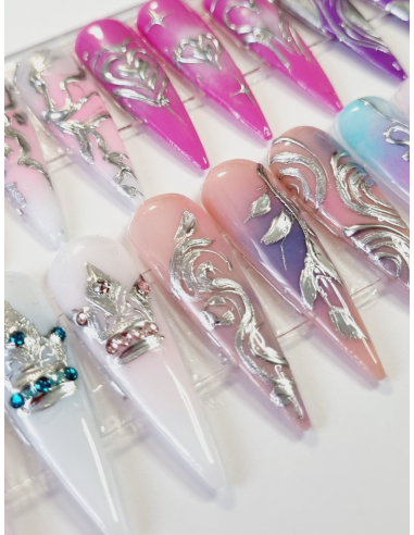 PINTURA GEL - METAL LIQUIDO  5ml. PLATA