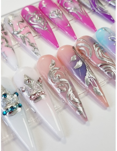 PINTURA GEL - METAL LIQUIDO  5ml. PLATA