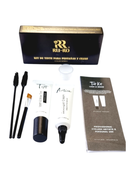 KIT  TINTE DE CEJAS Y PESTAÑAS COLOR NEGRO