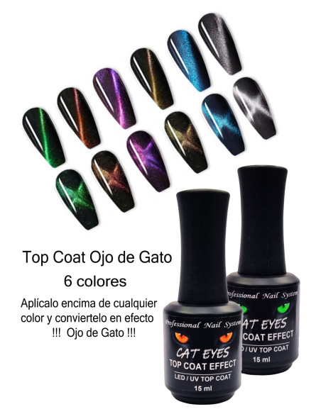 TOP COAT OJO DE GATO - VERDE 11