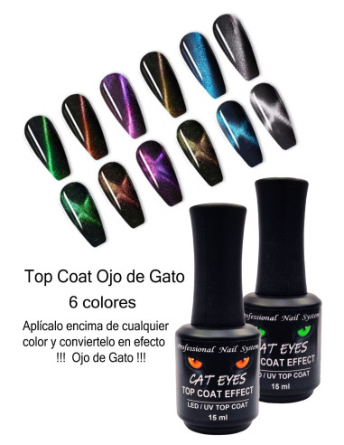TOP COAT OJO DE GATO - AZUL 09
