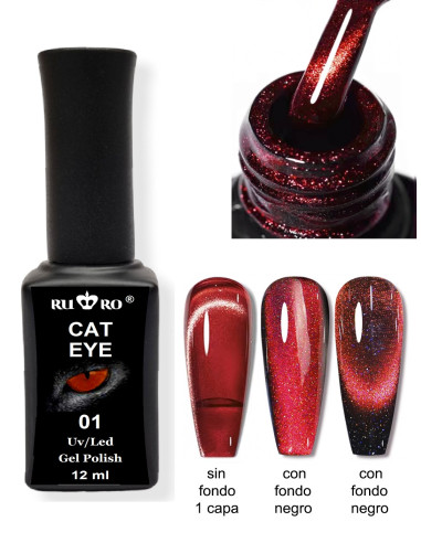 ESMALTE PERMANENTE - CAT EYE  01
