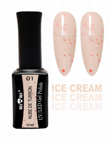 ESMALTE PERMANENTE ICE CREAM - NUBE DE TURRON 01