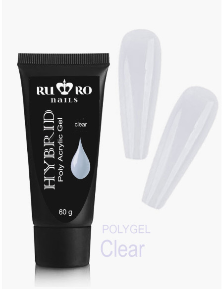 POLY GEL / ACRYL GEL  -  CLEAR   60 g
