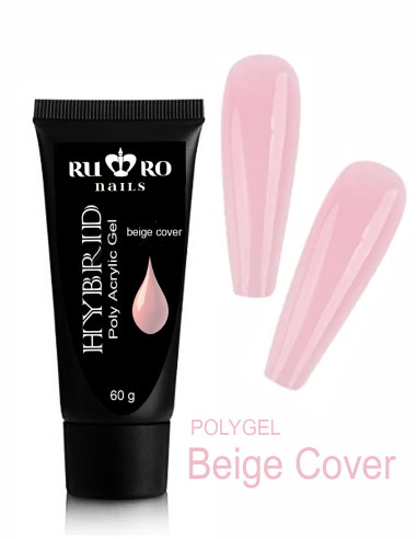 POLY GEL  -  BEIGE COVER  60 g