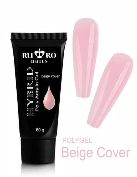 POLY GEL  -  BEIGE COVER  60 g