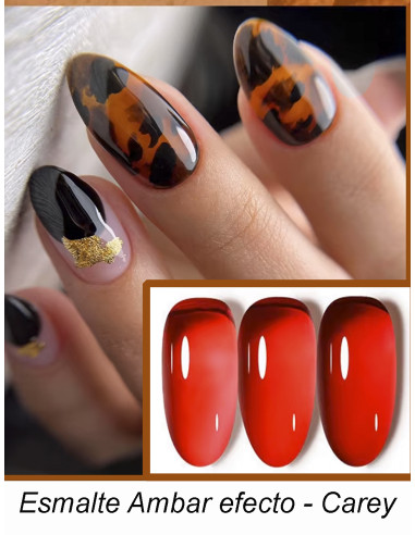 ESMALTE PERMANENTE - AMBAR JELLY 1