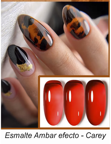 ESMALTE PERMANENTE - AMBAR JELLY 1