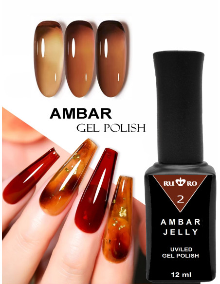 ESMALTE PERMANENTE - AMBAR JELLY 2