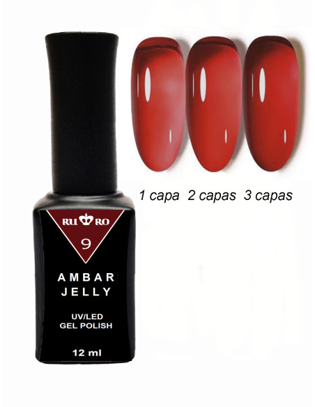 ESMALTE PERMANENTE - AMBAR JELLY 9
