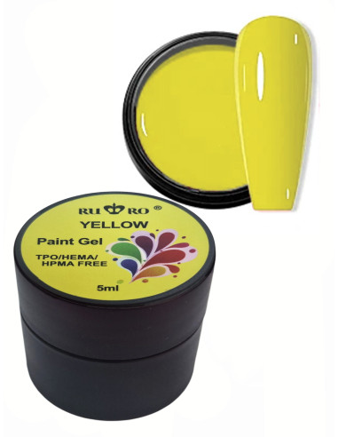 PAINT GEL - YELLOW 5ml.