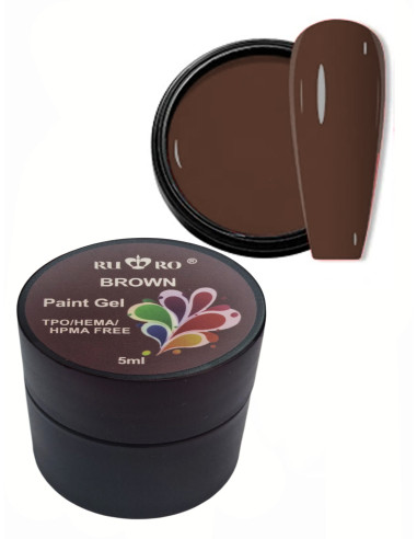 PAINT GEL - BROWN 5ml.