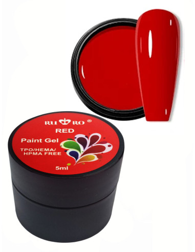 PAINT GEL - RED 5ml.