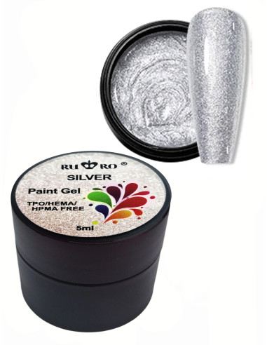 PAINT GEL - SILVER 5ml.