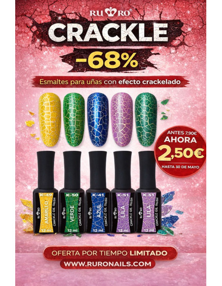 ESMALTE CRACKLE - VERDE K-50