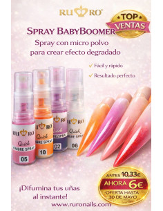 BABYBOOMER OMBRE SPRAY - 01 WHITE 5g. 2