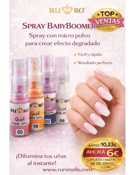 BABYBOOMER OMBRE SPRAY - 08 AMARILLO 5g.