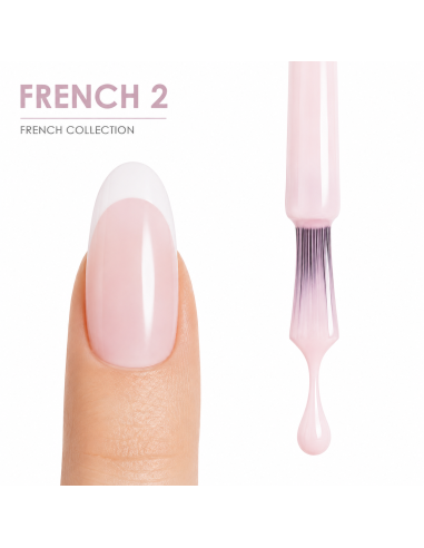 FRENCH 2 - Esmalte Semipermanente Nude Rosado RU-RO