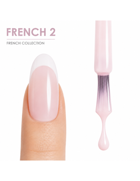 FRENCH 2 - Esmalte Semipermanente Nude Rosado RU-RO
