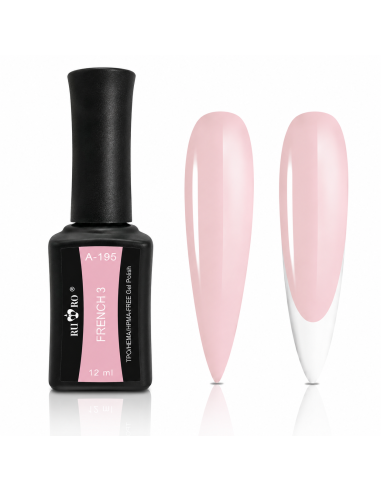 FRENCH 3 - Esmalte Semipermanente Rosa Natural RU-RO