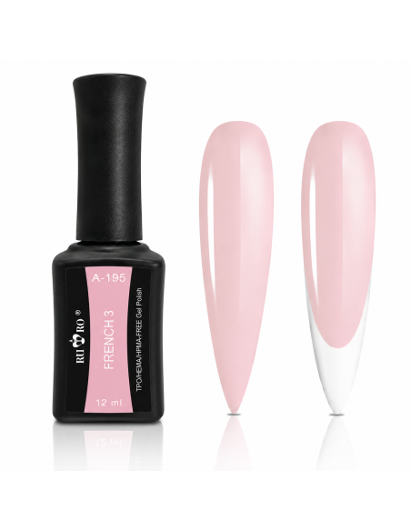 FRENCH 3 - Esmalte Semipermanente Rosa Natural RU-RO