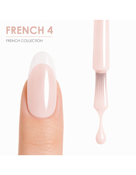 FRENCH 4 - Esmalte Semipermanente Beige Rosado RU-RO