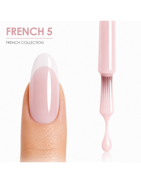 FRENCH 5 - Esmalte Semipermanente Nude Equilibrado RU-RO