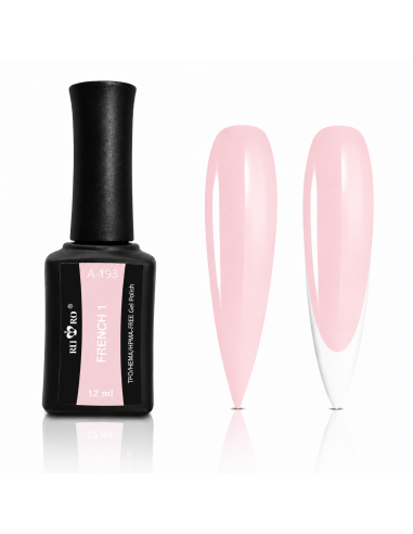 FRENCH 1 - Esmalte Semipermanente Rosa Translucido RU-RO
