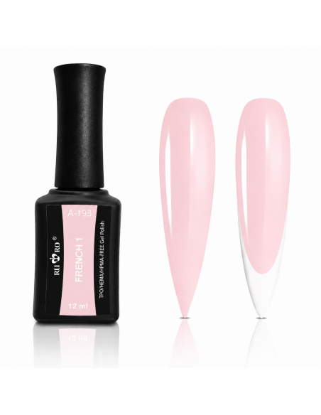 FRENCH 1 - Esmalte Semipermanente Rosa Translucido RU-RO