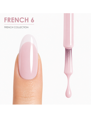 FRENCH 6 - Esmalte Semipermanente Rosa Malva RU-RO