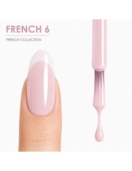 FRENCH 6 - Esmalte Semipermanente Rosa Malva RU-RO
