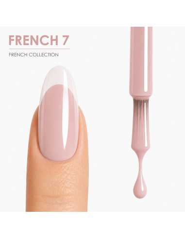 FRENCH 7 - Esmalte Semipermanente Rosa Empolvado RU-RO