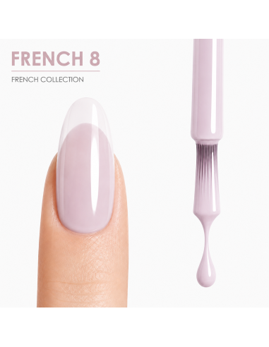 FRENCH 8 - Esmalte Semipermanente Nude Frio RU-RO