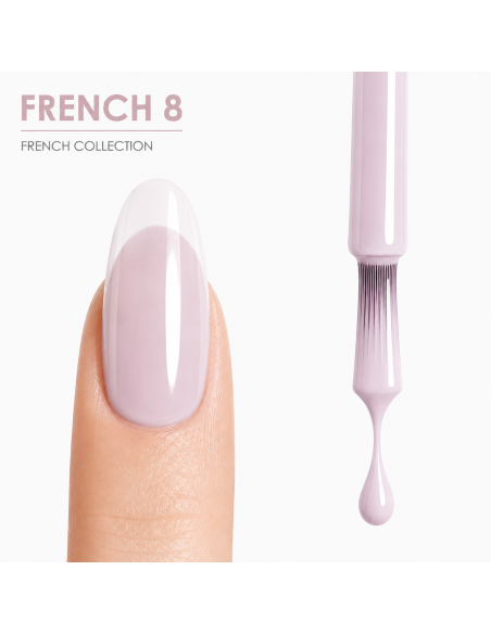 FRENCH 8 - Esmalte Semipermanente Nude Frio RU-RO