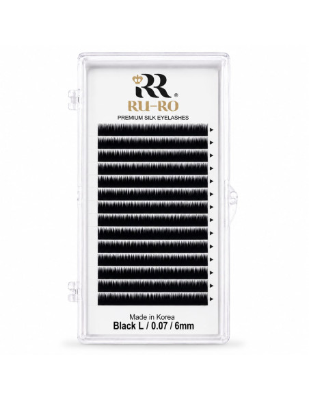 copy of EXTENSIONES DE PESTAÑAS CURVATURA L 0.07 - Largo 5mm. RU-RO PREMIUM