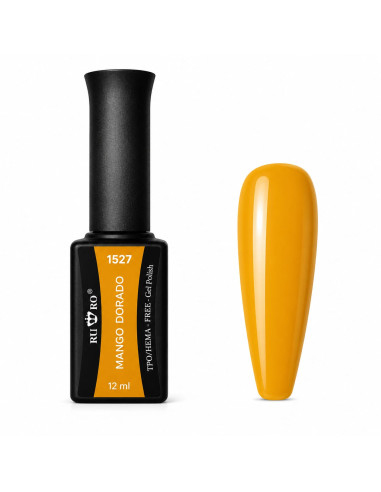 Esmalte Semipermanente Profesional 1527 MANGO DORADO - Ru-Ro Nails 12ml.