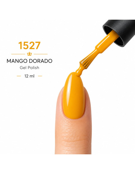 Esmalte Semipermanente Profesional 1527 MANGO DORADO - Ru-Ro Nails 12ml.