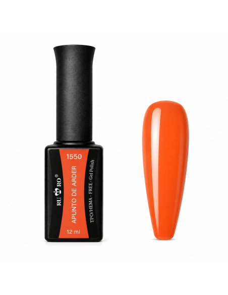 Esmalte Semipermanente Profesional 1550 APUNTO DE ARDER - Ru-Ro Nails 12ml.