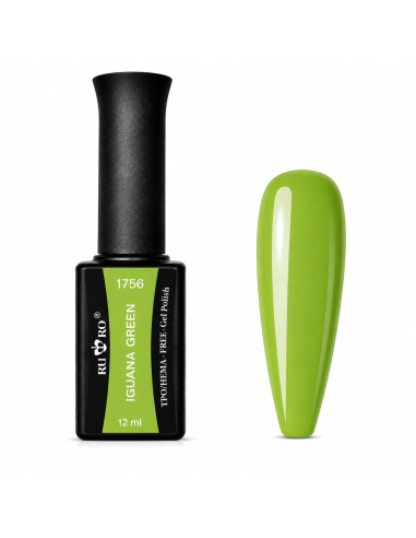 Esmalte Semipermanente Profesional 1756 IGUANA GREEN - Ru-Ro Nails 12ml.