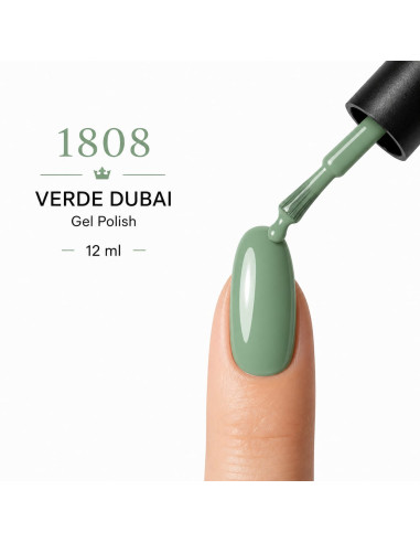 Esmalte Semipermanente Profesional 1808 VERDE...