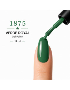 Esmalte Semipermanente Profesional 1875 VERDE ROYAL - Ru-Ro Nails 12ml. 2