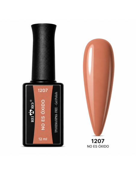 Esmalte permanente terracota No es Óxido Nº 1207 RU-RO Nails sin TPO y sin HEMA