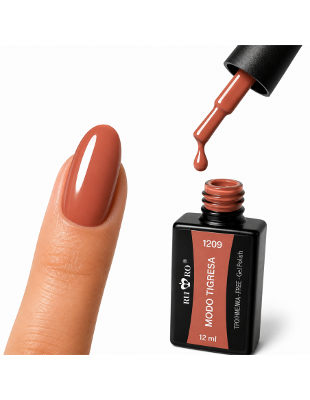 Esmalte Semipermanente Profesional  1209 MODO TIGRESA  Ru-Ro Nails